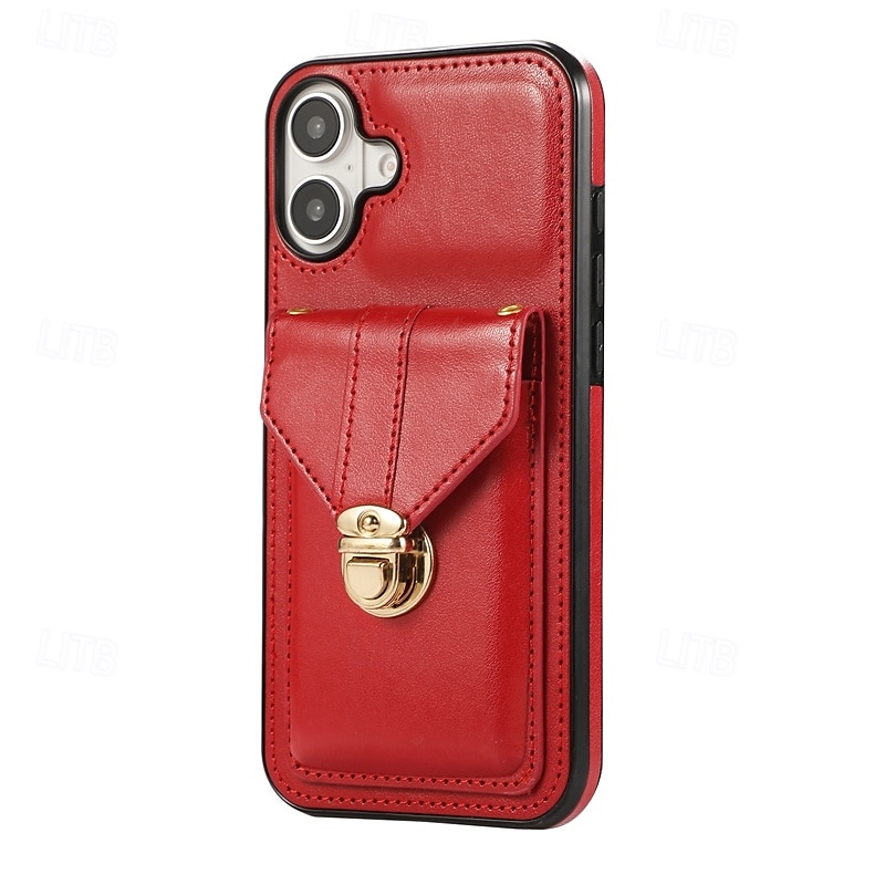 2025年 電話 ケース 用途 iPhone 16 Pro Max プラス iPhone 15 プロマックスプラス iPhone 14 13 12 11 Pro Max Mini SE X XR XS Max 8 7 Plus バックカバー スタンド付き ストラップ付き カード挿入口 レトロ風 TPU PUレザー  コレクション – $19.99 –P10