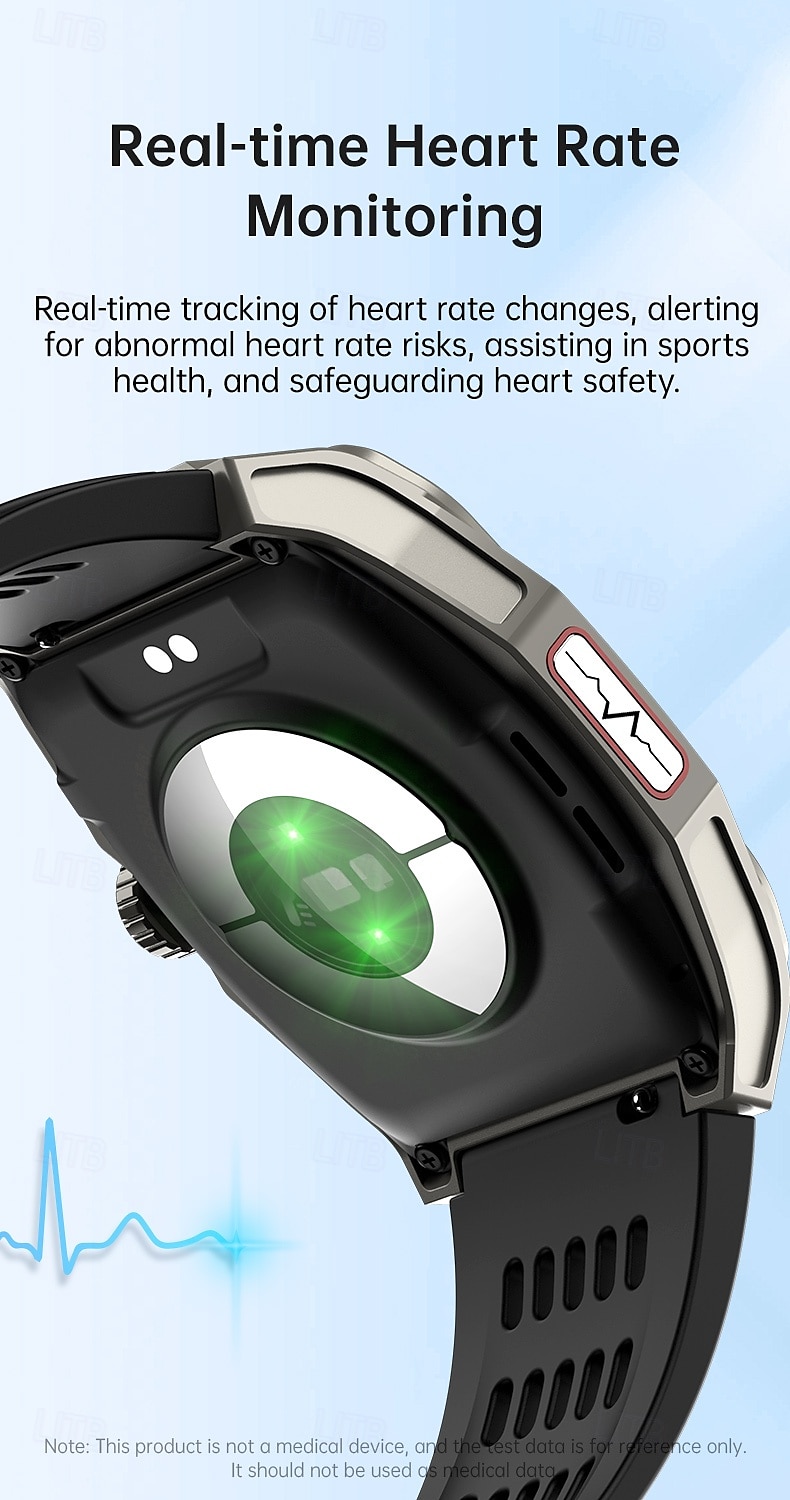 JT03 Smart Watch Bluetooth Call SOS Voice Assistant Heart Rate Monitor Step Exercise Watch Bracelet 2025 - $85.99 –P5