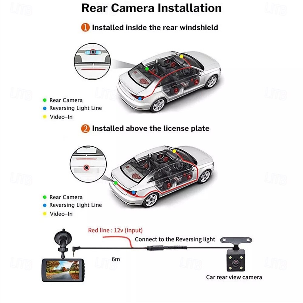 drive recorder biltilbehør kameraskriver full hd 1080p nattsyn 2025 - $65.99 –P14
