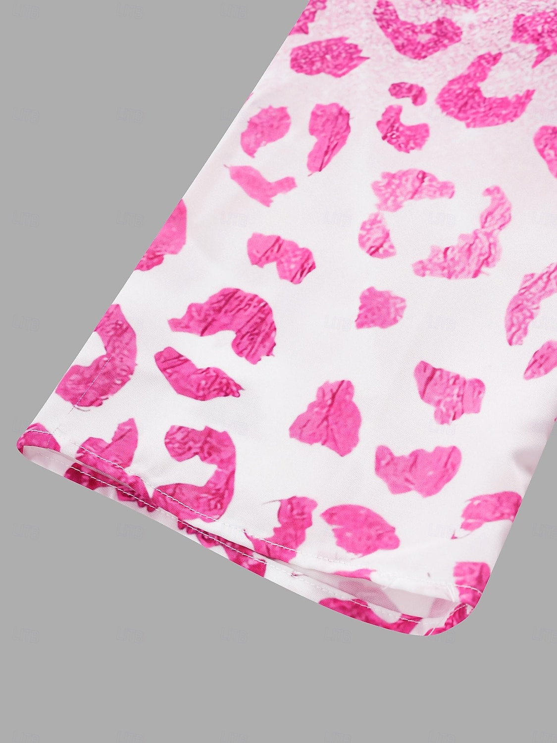 Chemise femme basique néon et lumineux imprimé manches 3/4 hauts réguliers col en V décontractés rose bleu violet vert de 2025 ? $25.99 –P5