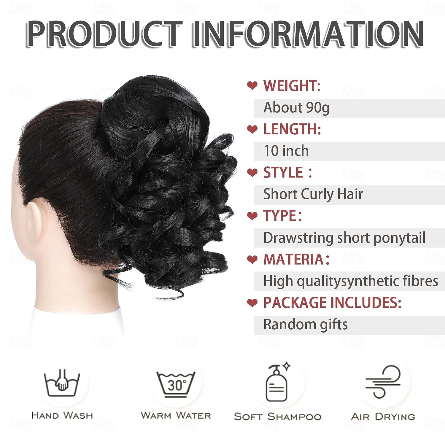 Drawstring Ponytail for Women 10 Inch Wavy Curly Ponytail Extension Natural Looking Synthetic Fake Ponytail Hairpiece Wavy Drawstring Ponytails for Daily Use 2025 - $10.99 –P6
