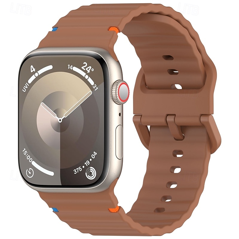 Sportszíj Kompatibilis valamivel Apple Watch óraszíj 38mm 40mm 41mm 42mm 44mm 45mm 49mm Elasztikus Állítható Szilikon Csere óraszíj mert iwatch Ultra 2 Series 9 8 7 SE 6 5 4 3 2 1 2025 - $10.99 –P18
