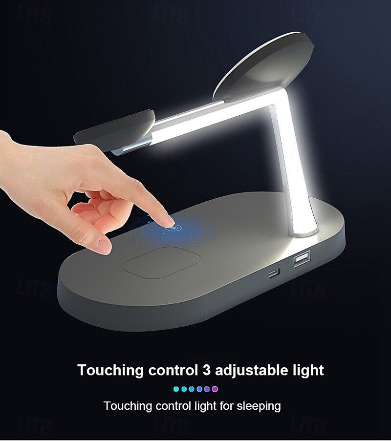 Wireless Charger 15 W Output Power Wireless Charging Station CE Certified Fast Wireless Charging MagSafe Magnetic For Apple Watch iPhone 14/13/12/11 Pro Max Apple Watch Series SE / 6/5/4/3/2/1 2025 - $47.99 –P7