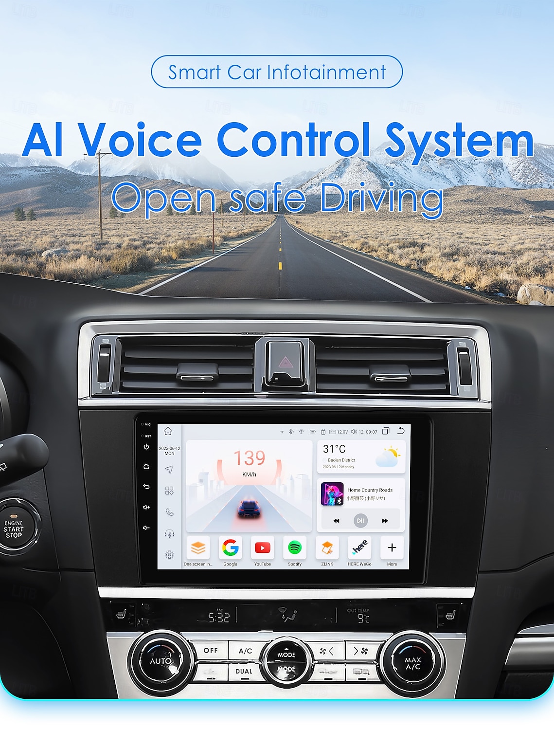 Automotive Multimedia Player for 2015 - 2018 Subaru Outback Car Radio Android Automotive Multimedia Player Navigation Carplay 2025 - $200.69 –P3