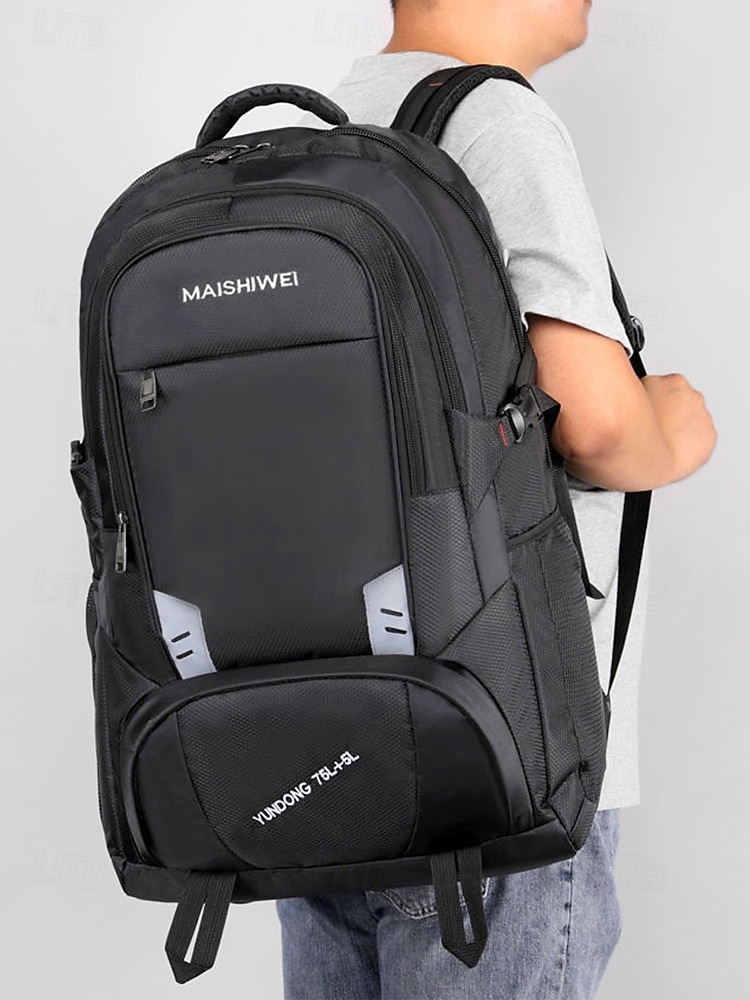 Herrryggsäck med stor kapacitet för skola och resor – 55 liters vattentålig väska med flera fack för gymnasiet, universitetet, vandring eller pendling 2025 - $42.99 –P1