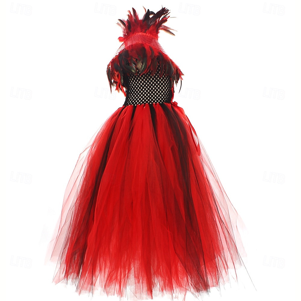 Čerodějnice Upír Scarlet Witch Valpuržina noc Úbory Fancy kostým Dětské Dívčí Výkon Párty Karneval Jednoduchý karnevalový kostým 2025 - $43.99 –P8