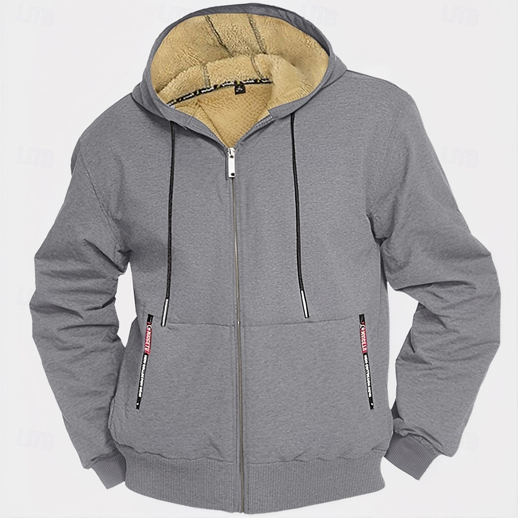 Męskie Bluza z Kapturem Rozpinana bluza z kapturem Kurtka polarowa Czarny Biały Zieleń wojskowa Granatowy Królewski błękit Kaptur Równina Sport i turystyka Codzienny Święto Zabytkowe Moda miejska 2025 - $36.99 –P7