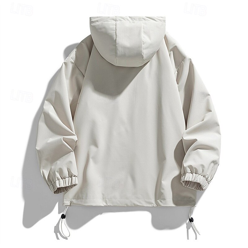 Herre Softshell jakke Turjakke utendørs Vindtett Vindjakke Reise Svart Rosa Lilla Grønn Kakifarget 2025 - $46.99 –P4