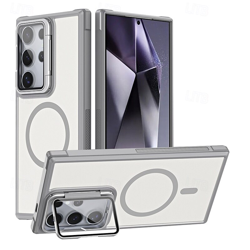 telefon Etui Til S25 Ultra S24 Plus S24 S24 FE S23 S23 Ultra S23 Plus S21 FE S20 FE Lommebok-kortveske med stativ Magnetisk Støtte trådløs lading Kontor / Bedrift TPU Akryl PC 2025 - $14.99 –P5