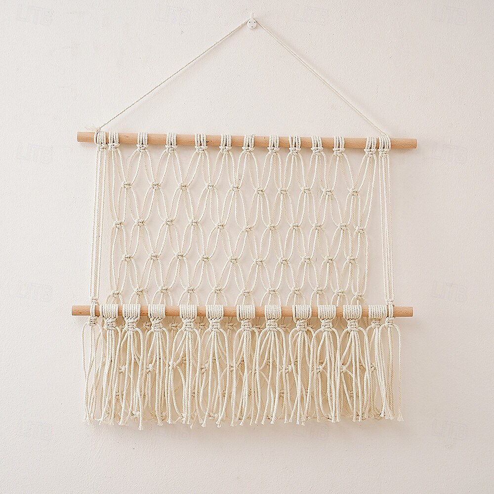 Macrame Hanging Basket for Fruit and Vegetable Storage Boho Kitchen Storage Basket Macrame Fruit Hammock Vegetable Fruit Holder Mesh Fruit Bowl Macrame Braided Decoration 2025 - $58.99 –P5