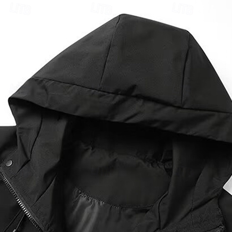 Voor heren Softshell jas Wandeljack Buitenshuis Winddicht Waterbestendig Windjack Reizen Zwart Paars Bruin Groen Khaki 2025 - $35.99 –P11