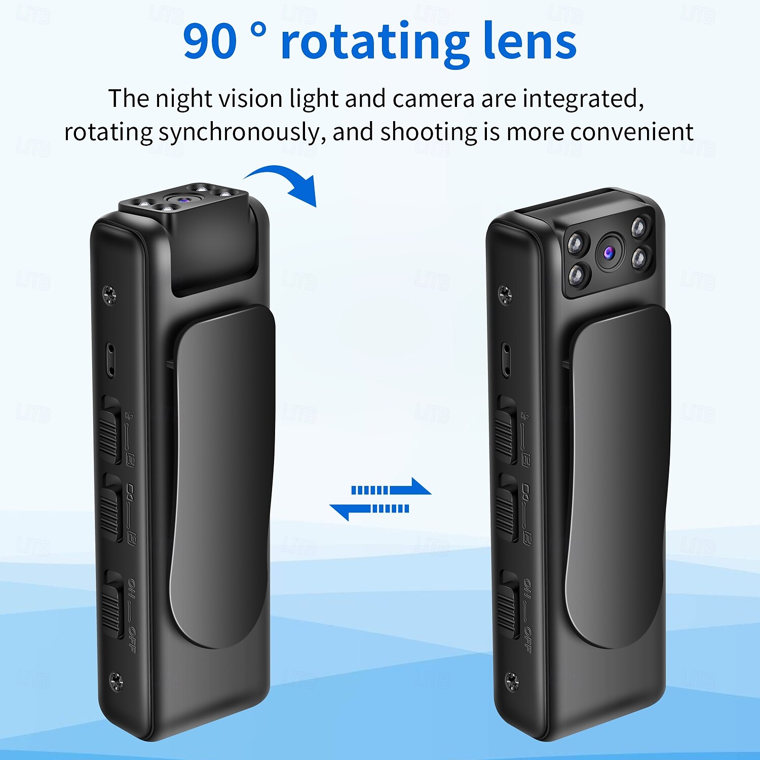 Aktionskamera Tragbar Wiederaufladbar Bild- und Videofunktion aufzeichnen Mini CMOS-Sensor 1080p 128 GB Geländerad 2025 - $21.99 –P9