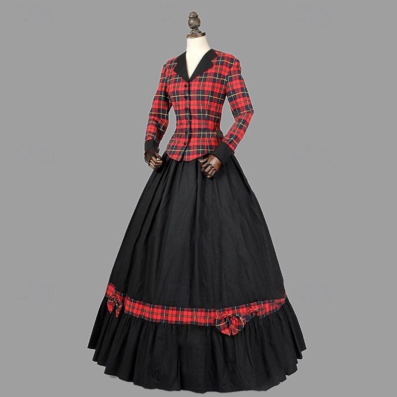 Couples Victorian Costumes Alexander Hamilto Prince Princess Retro Vintage Rococo 17th Century Cosplay Costume Halloween Masquerade Prom Performance 2025 - $180.96 –P5