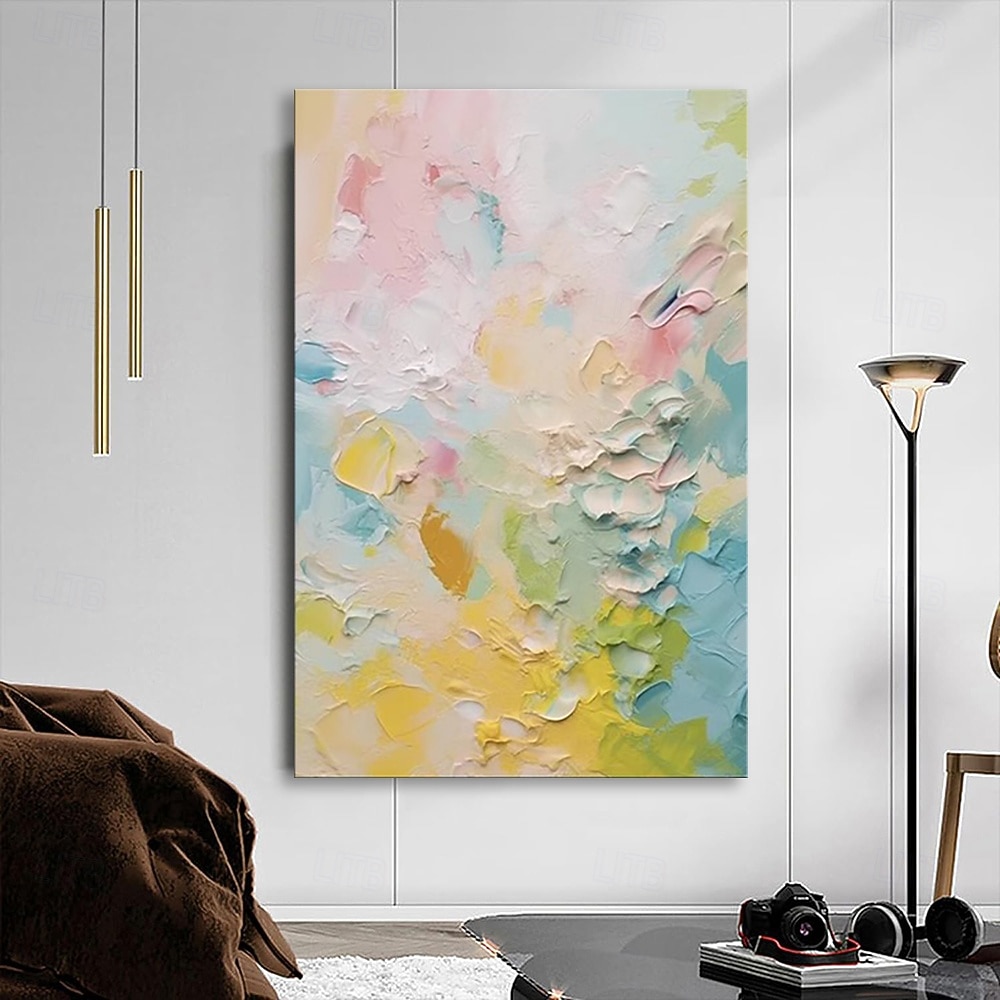 käsintehty öljymaalaus kankaalle seinätaidekoriste moderni abstrakti kodin sisustukseen rullattu kehyksetön venyttämätön maalaus 2026 - $48.99 –P4