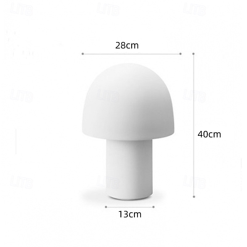 2025年 LED テーブルランプ 温白色 電球付き 20/28cm モダン装飾 金属製 マッシュルーム テーブルランプ ナイトライト ベッドサイドランプ クリエイティブデザイン E27 デスクランプ 寝室 リビングルーム ホテル カフェ 110-240V  コレクション – $207.49 –P4