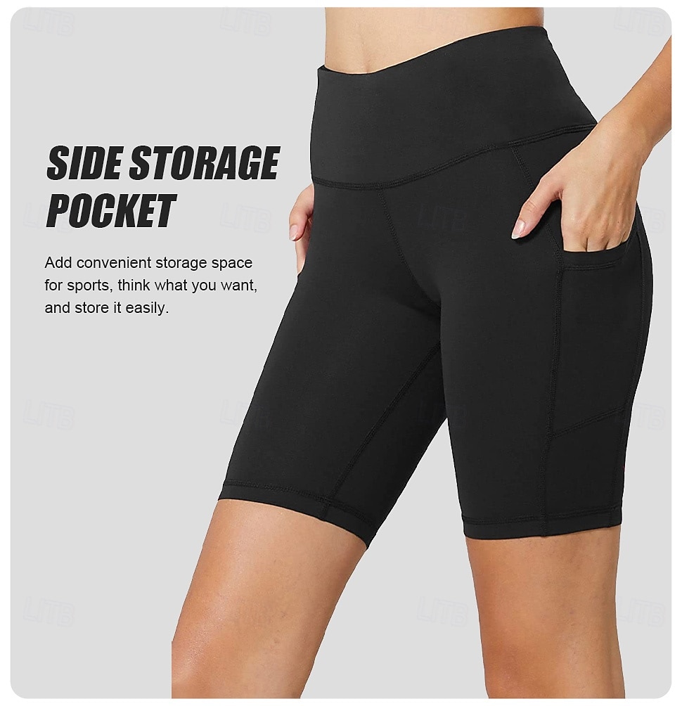 Per donna Pantaloncini da ciclismo Bicicletta Pantaloncini Vestibilità aderente Gli sport Elastico Traspirante Nero Blu scuro Abbigliamento Abbigliamento ciclismo del 2026 a $25.99 –P2