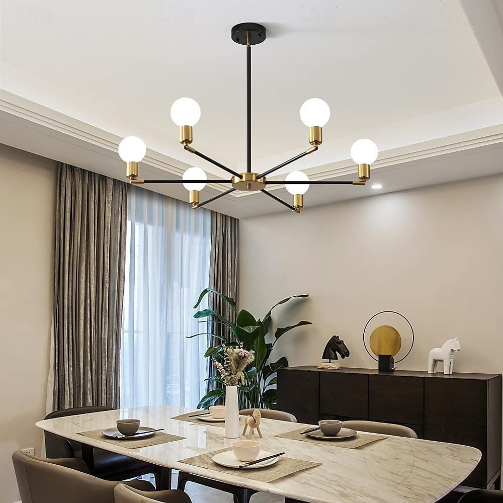 Industrial Pendant Light Restaurant Pendant Light Universal Joint Head Adjustable Rotating Bulb Socket Industrial Retro Ceiling Light Fixture Height Adjustable 85-265V 2025 - $53.13 –P6