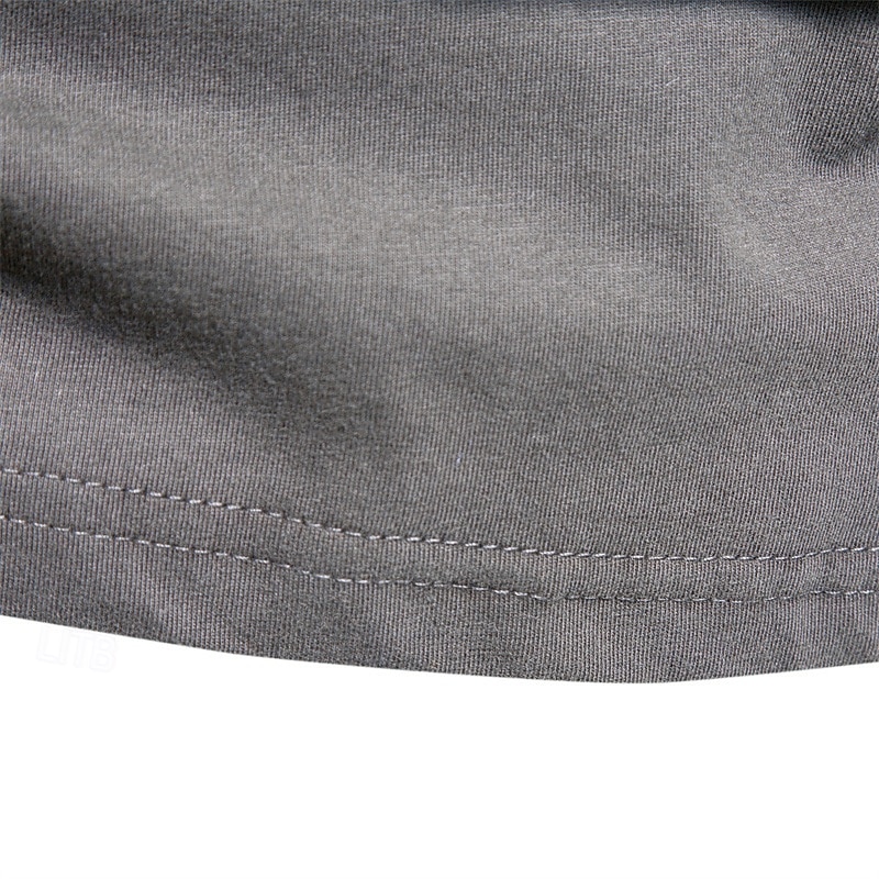 Männlich Langarm Runden Frühling & Herbst Einfarbig Lässig Alltagstauglich Dunkelgrau Weiß Schwarz Top T-Shirt für Herren 2025 - $25.99 –P3