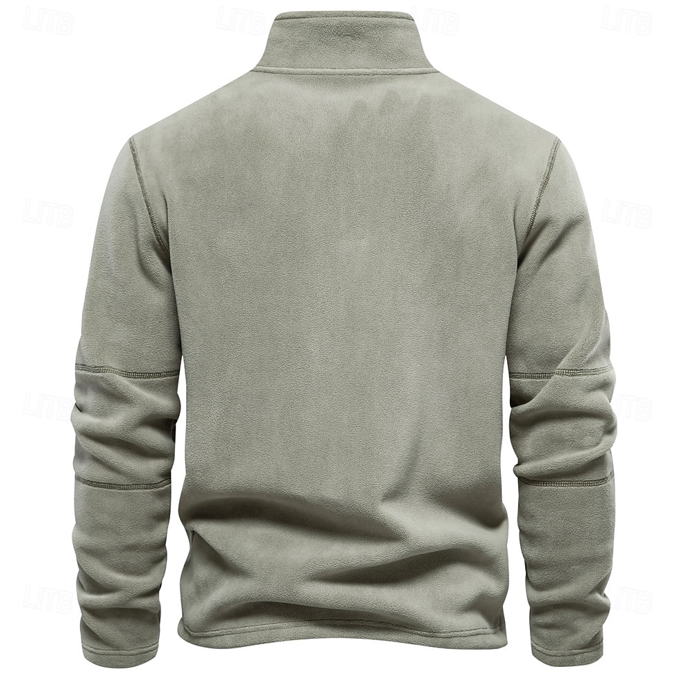 Per uomo Felpa con cappuccio e zip Felpa con zip corta Nero Blu Marrone Verde Cachi Mezza zip Semplice Sport & Outdoor Casuale Quotidiano senza stampa Poliestere Attivo Cool Casual Primavera del 2025 a $31.99 –P3