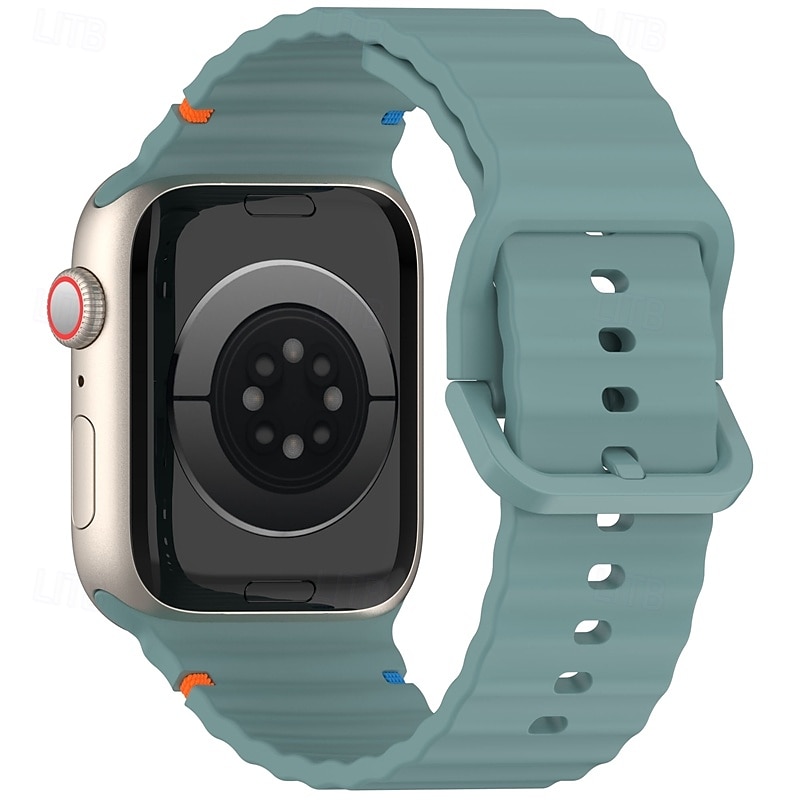 Sportszíj Kompatibilis valamivel Apple Watch óraszíj 38mm 40mm 41mm 42mm 44mm 45mm 49mm Elasztikus Állítható Szilikon Csere óraszíj mert iwatch Ultra 2 Series 9 8 7 SE 6 5 4 3 2 1 2025 - $10.99 –P7