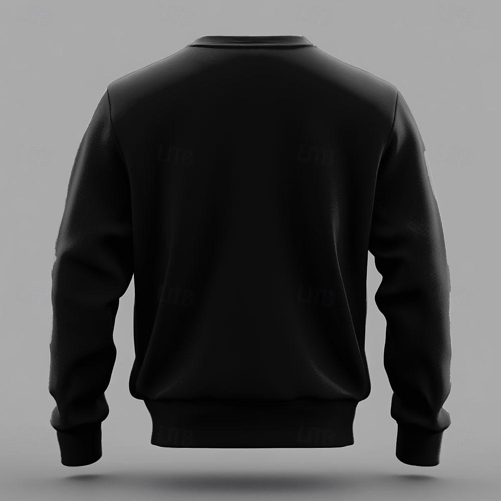Per uomo Con lettere stampate Pullover Felpa Manica lunga Felpe Girocollo Classico Casual / quotidiano Primavera Autunno Nero Bianco Abbigliamento progettista Stampa grafica Normale S M L XL 2XL del 2025 a $39.99 –P3
