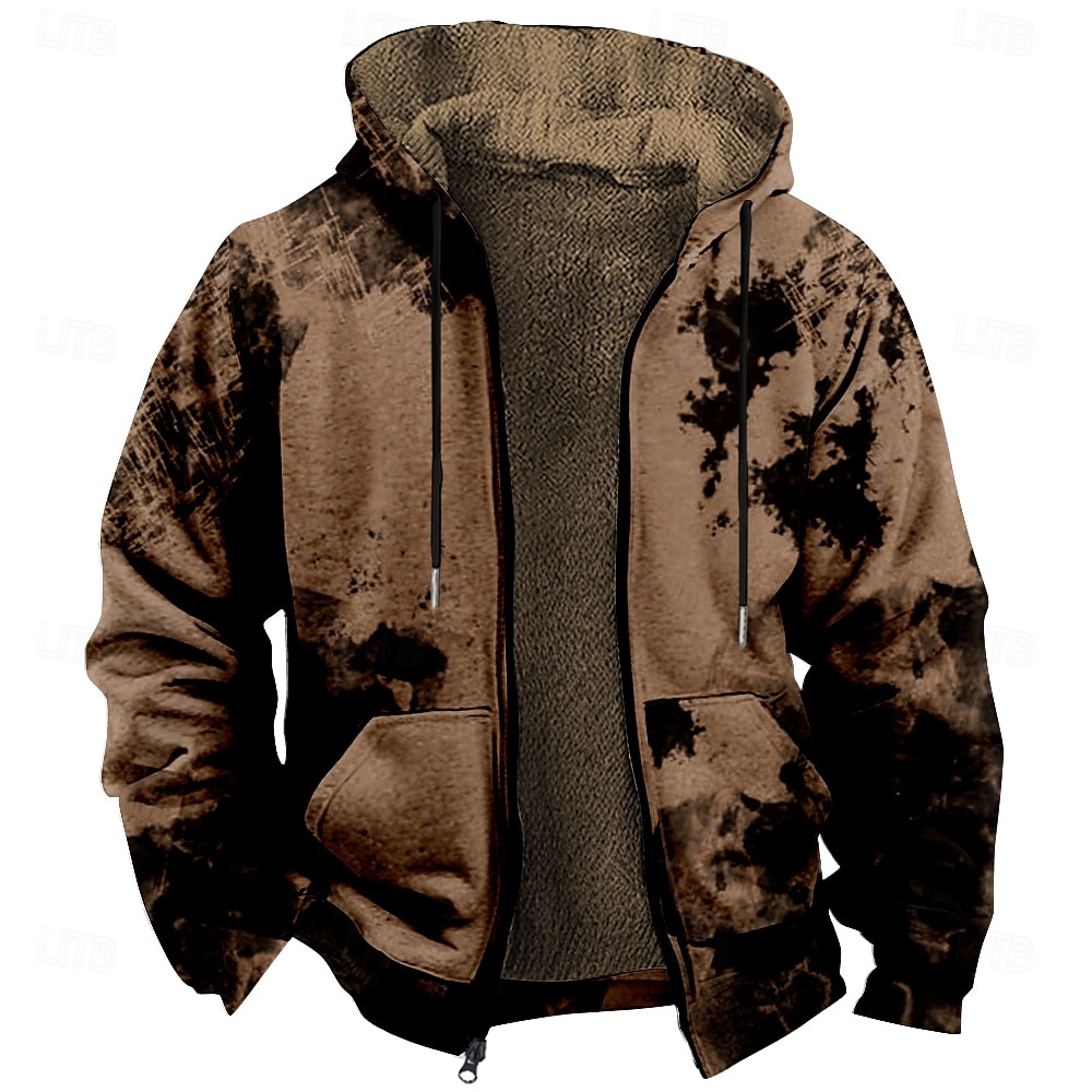 Homens Local Labareda Tosão Moletom Moletons Moletom Manga Longa Moletom com capuz Com Capuz Moda Impressão 3D Festa Streetwear Vermelho Azul Com Cordão Outono Inverno Designer de 2025 por $49.99 –P3