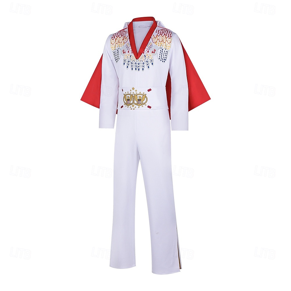 Superstar Jumpsuit Erwachsene Herren Cosplay Party / Abend Maskerade Einfaches Karnevalskostüm 2025 - $85.99 –P3