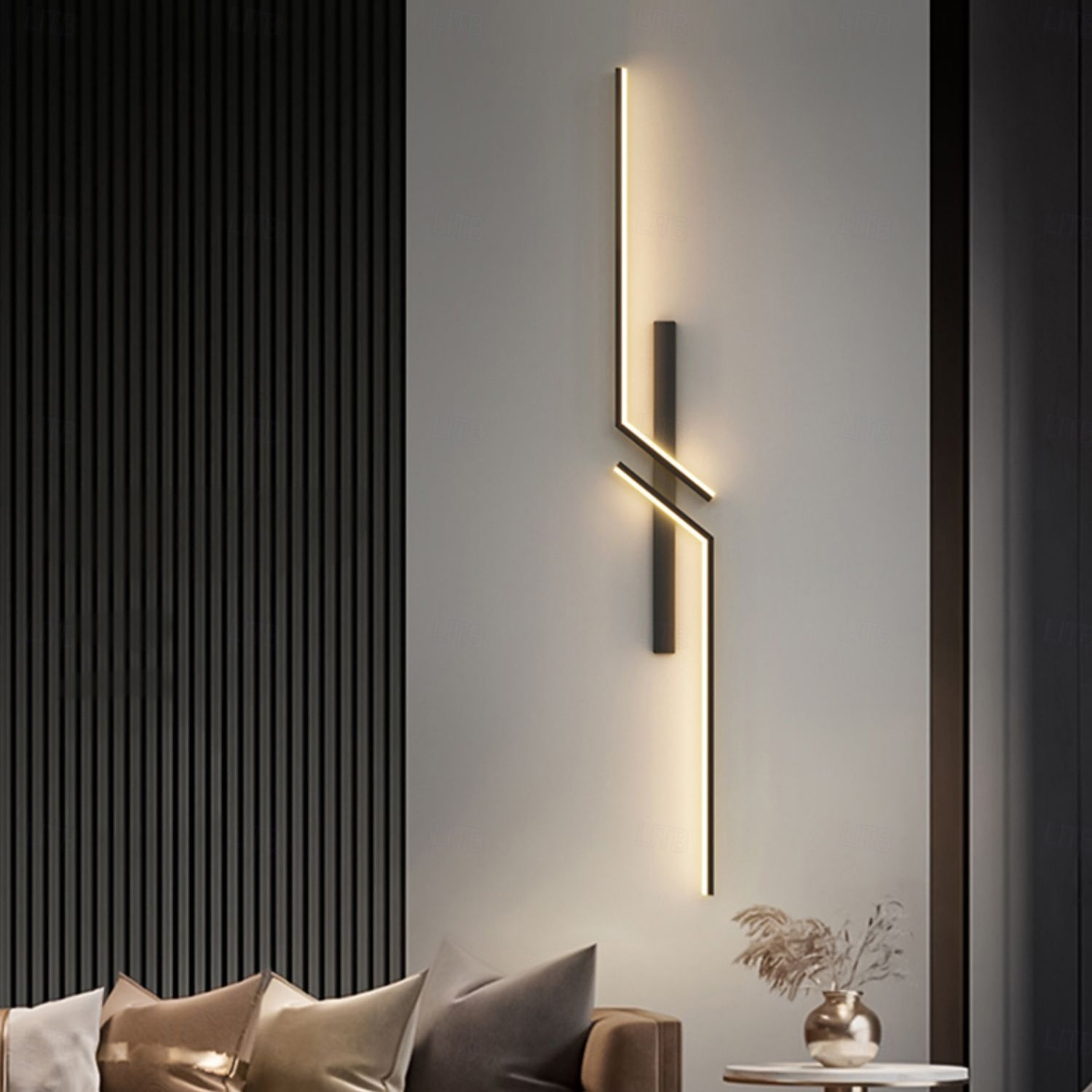 lightinthebox led sisäseinävalaisin vuoraus 60-120cm/23.4-46.8in kaari sisätiloissa moderni yksinkertainen led-seinävalaisin silikoniseinävalaisin sopii makuuhuoneeseen olohuoneeseen kylpyhuone 2026 - $87.99 –P2