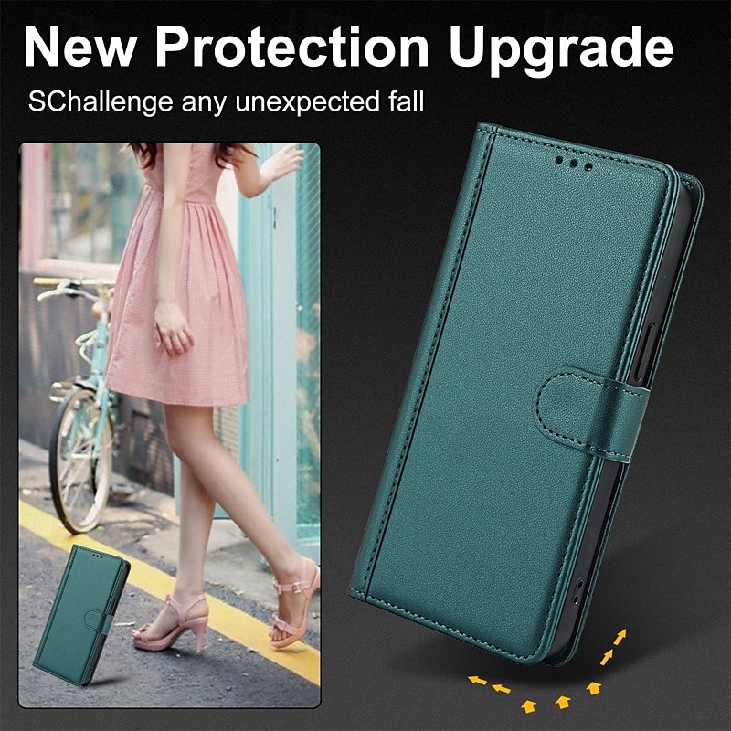 телефон Кейс для Назначение SSamsung Galaxy S24 S23 S22 S21 Ultra Plus А55 А35 А25 А15 5Г S20 FE S25 Ультра Кошелек для карт Полная защита тела с ремешком на запястье Откидная подножка Ретро 2025 - $17.99 –P12