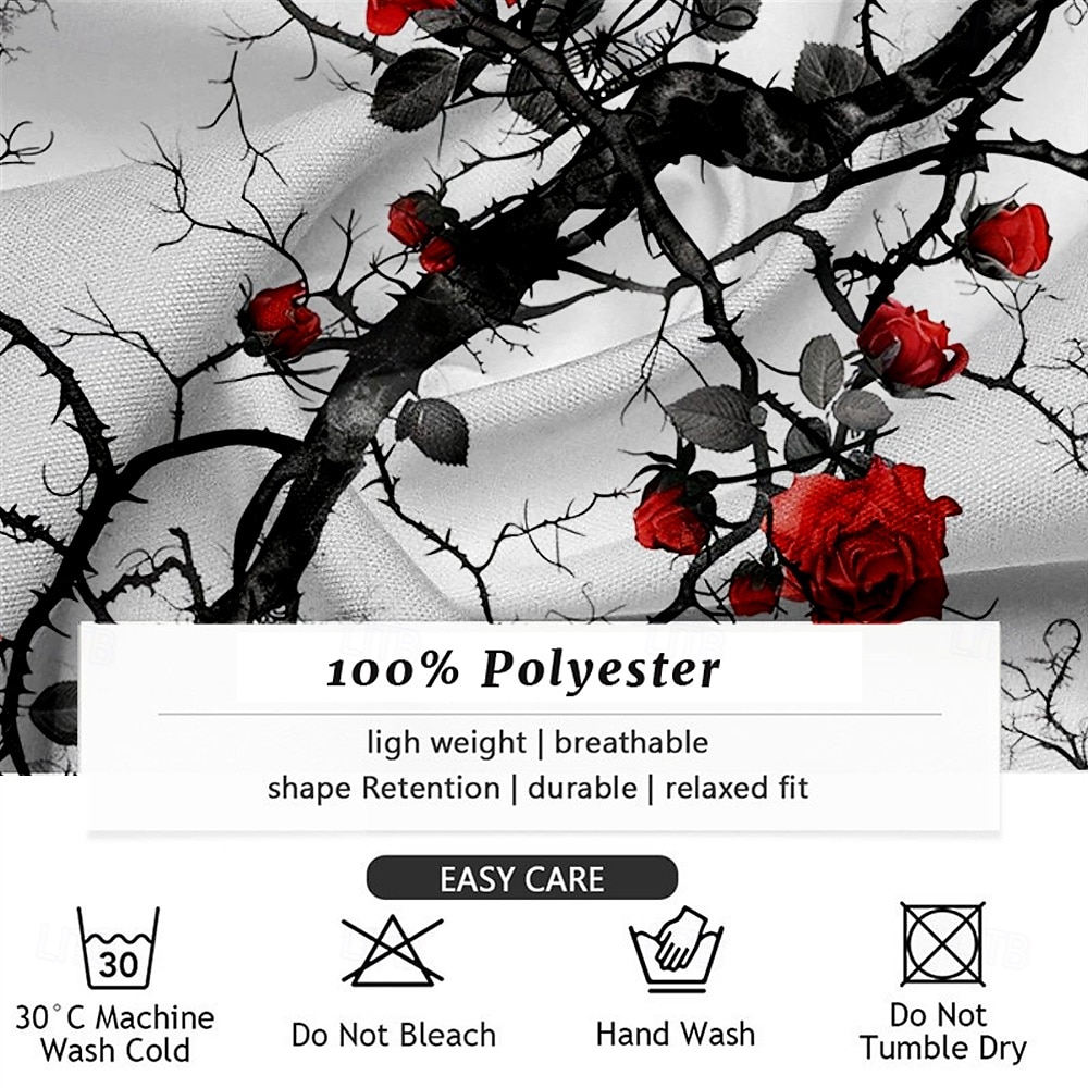 roze Mode-casual Voor heren Overhemd met knopen Lange mouw Feest / Avond Dagelijks Herfst Winter Lente zomer Overhemdkraag Dichtknopen 3D-afdrukken Dun Wit Polyester 2025 - $26.99 –P3