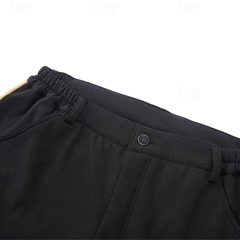 Herren Cargohosen Wanderhose Wanderhosen Taktische Hosen Militär Patchwork Winter Außen Regular Fit warm Fleece-Futter Wasserdicht Hosen / Regenhose Armeegrün Khaki Jagd Klettern Camping / Wandern 2025 - $45.99 –P8