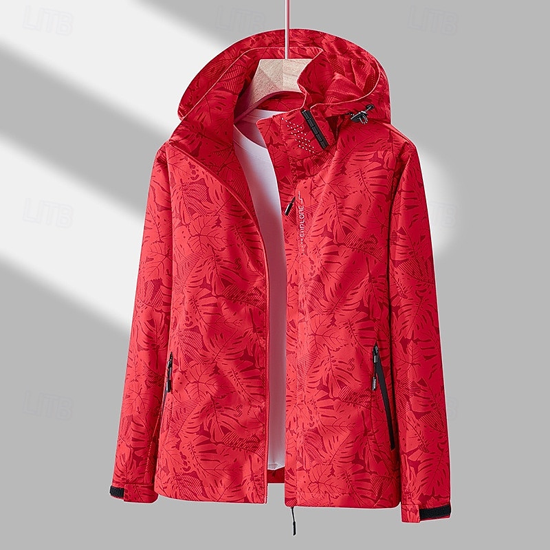 Mulheres Jaqueta Softshell Jaqueta de Trilha Quebra-Vento de Trilha Inverno Ao ar livre Botânico floral Prova-de-Água A Prova de Vento Bolso Múltiplo Zíper Frontal Jaqueta leve Zip Completo Campismo de 2025 por $15.49 –P4