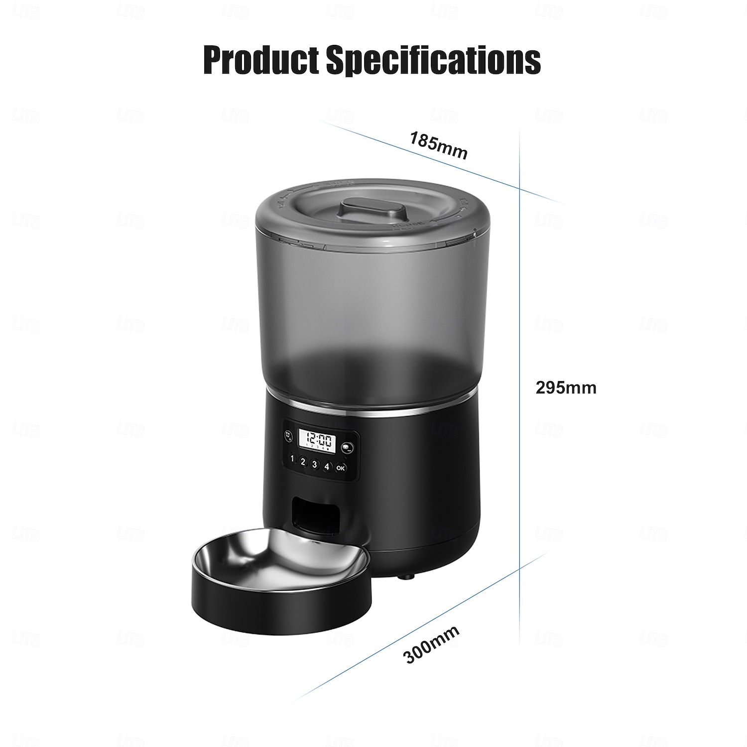 Psi Kočky Domácí mazlíčci Automatický podavač ABS + PC Skládací Snadná instalace Splittable Jednobarevné Černá Mísy a krmení Domů Denní 2025 - $75.99 –P12