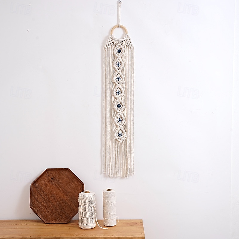 macrame závěsný přívěsek na zeď ručně tkaný gobelín obývací stěna dekor 2025 - $183.99 –P2