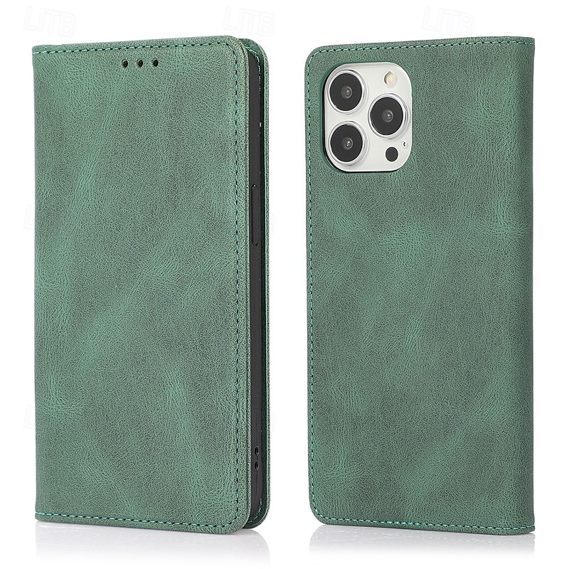 telefono Custodia Per iPhone 17 Pro Max 17 Air 16 15 14 Pro Max Plus 13 12 11 Pro Max Mini Copertura Posteriore con Supporto Magnetico Slot per Carte Retrò TPU Pelle PU del 2025 a $12.99 –P5