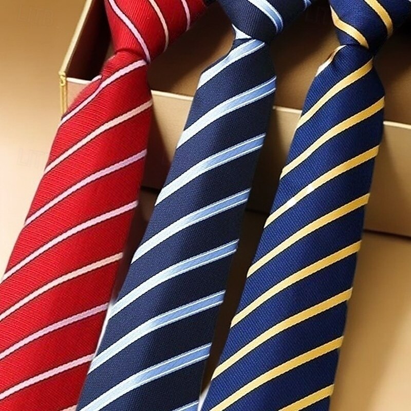 Herren Krawatten Klassisch Streifen und Plaid Formeller Abend Verabredung Party & Abend 2025 - $5.49 –P4