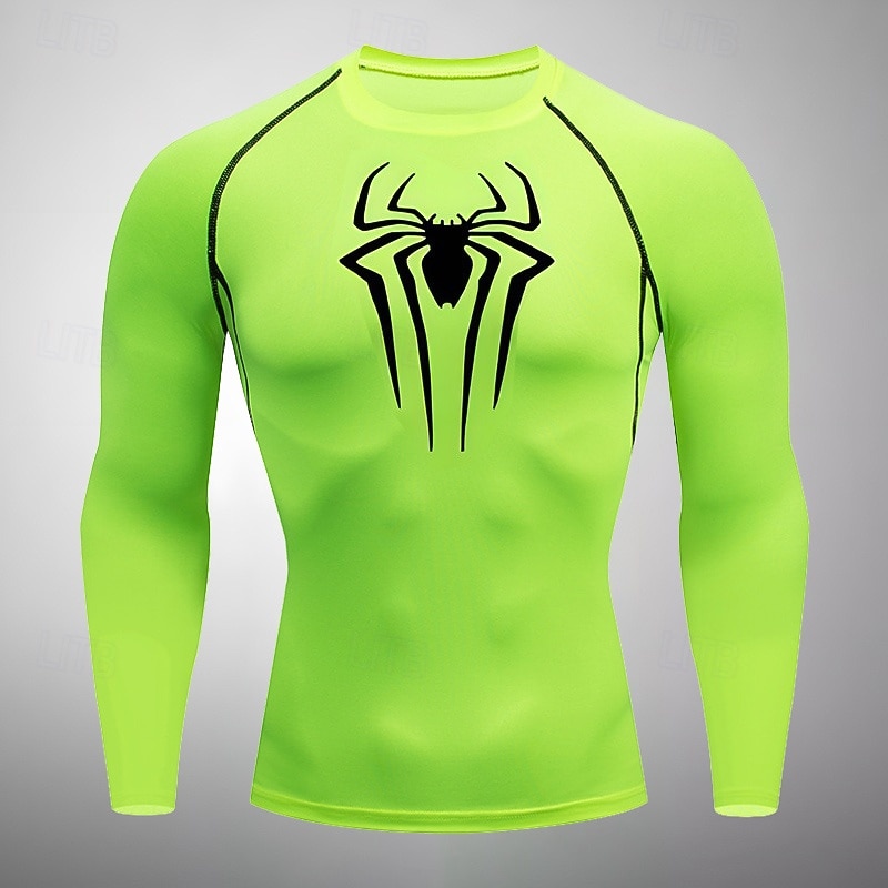 Per uomo Ragni Maglia a compressione Maglia atletica Maglietta da Palestra Maglietta Fitness Primavera Autunno Manica Lunga Casuale Athleisure Asciugatura Rapida Morbido Traspirante Allenamento in del 2026 a $16.49 –P18