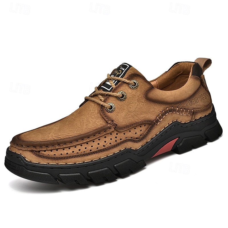 Men's Rugged Tan Outdoor Shoes with Breathable Design and Durable Sole - Perfect for Hiking and Casual Wear 2025 - $64.99 –P2