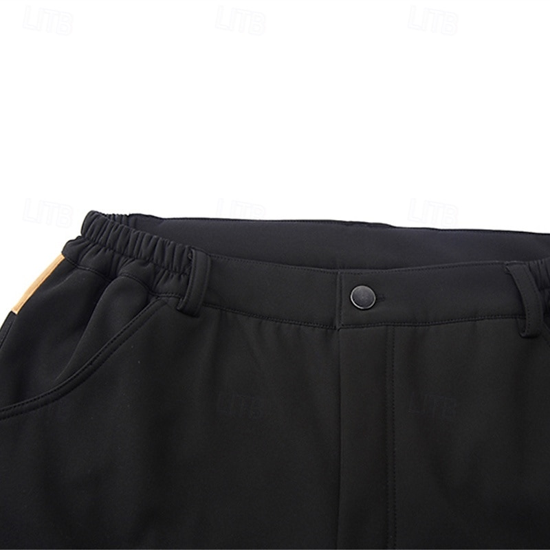 Herren Cargohosen Wanderhose Wanderhosen Taktische Hosen Militär Patchwork Winter Außen Regular Fit warm Fleece-Futter Wasserdicht Hosen / Regenhose Armeegrün Khaki Jagd Klettern Camping / Wandern 2025 - $45.99 –P7