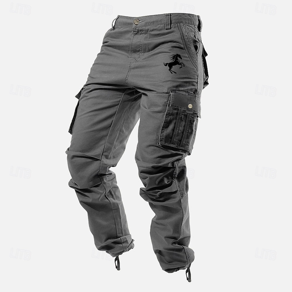 Herre Militærbukser Cargo bukser Arbeidsbukser Multi lomme Grafisk Dyr Hest Utendørs Full lengde utendørs Sport & Utendørs Avslappet Klassisk vestlig stil Gul Militærgrønn Mikroelastisk 2026 - $40.99 –P5