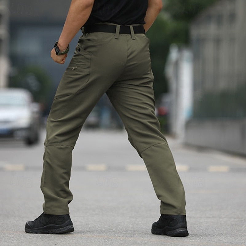 Bărbați Pantaloni Cargo Pantaloni tactici Pantaloni Παντελόνι πεζοπορίας Nasturi Multi Buzunare Simplu Purtabil În aer liber Zilnic Camping și drumeții Modă Clasic Sötét khaki Negru 2025 - $25.99 –P8