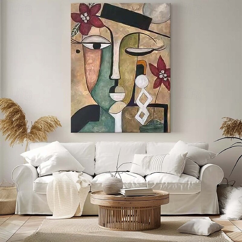 handgjord oljemålning i pablo picasso stil handmålad pablo picasso kvinnor abstrakt målning på duk för vardagsrum sovrum heminredning väggkonst pablo picasso flickmålning 2025 - $108.99 –P7