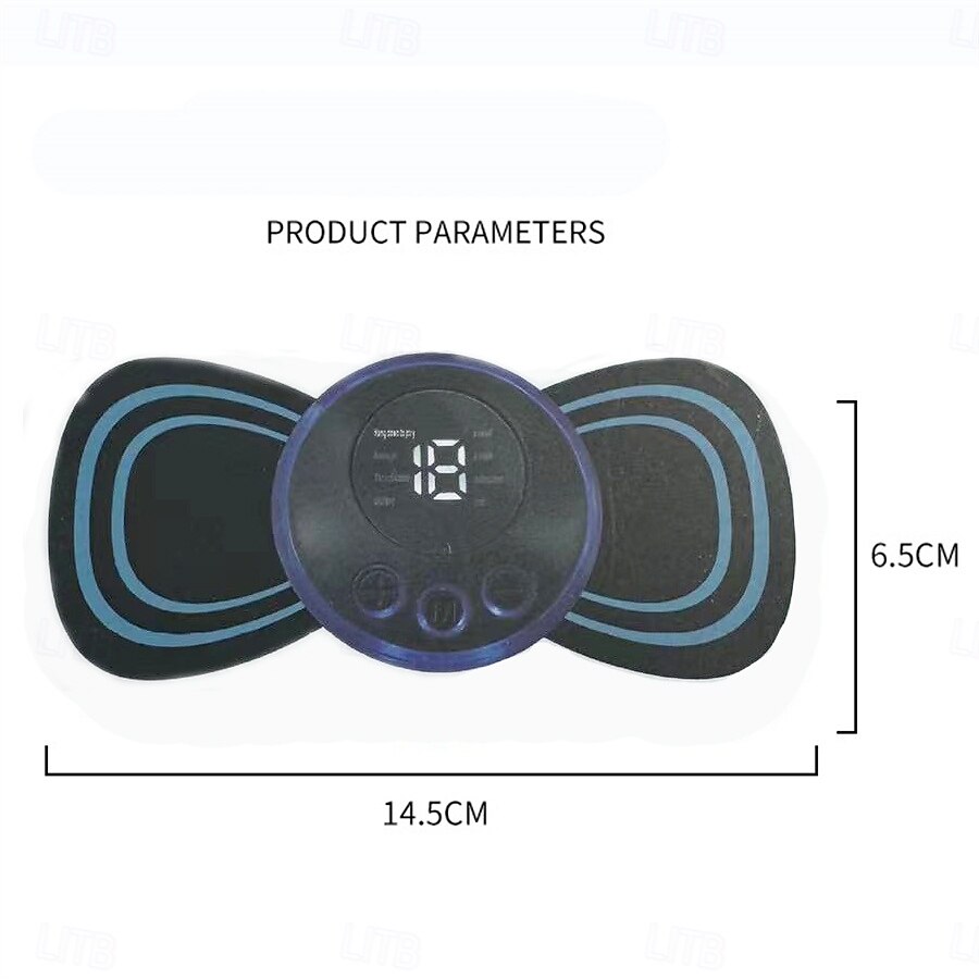 3/6 stuks smart ems nekmassager mini nek- en rugstimulatiemassager draagbare gelpad sticker dun 2025 - $24.99 –P18