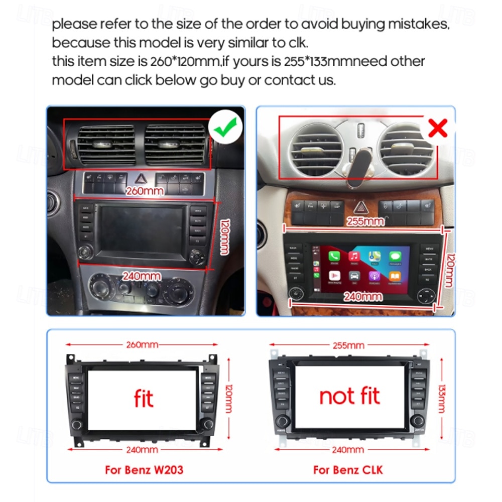 Car Radio Multimedia Player For 2004 - 2011 Mercedes Benz W203 W209 Android 9 inch Car Radio Multimedia Player GPS Navigation DSP Bluetooth HD Screen 2025 - $134.99 –P6