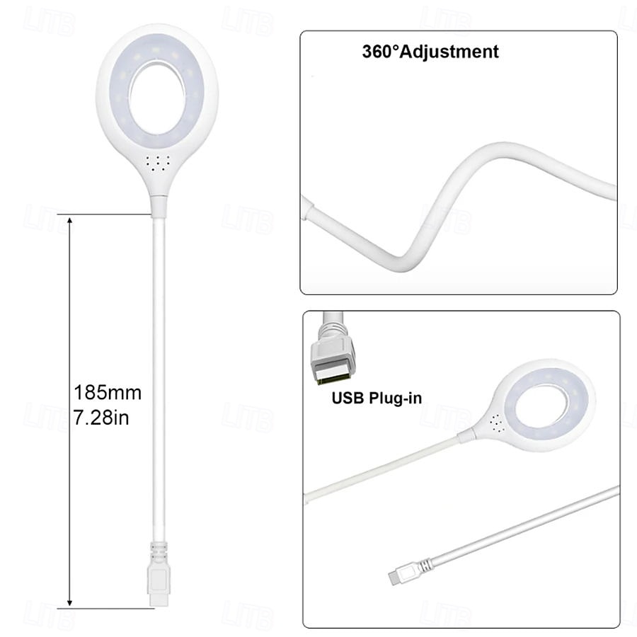 Круглый Без шнура Простой Современное USB 1шт 2025 - $5.99 –P4
