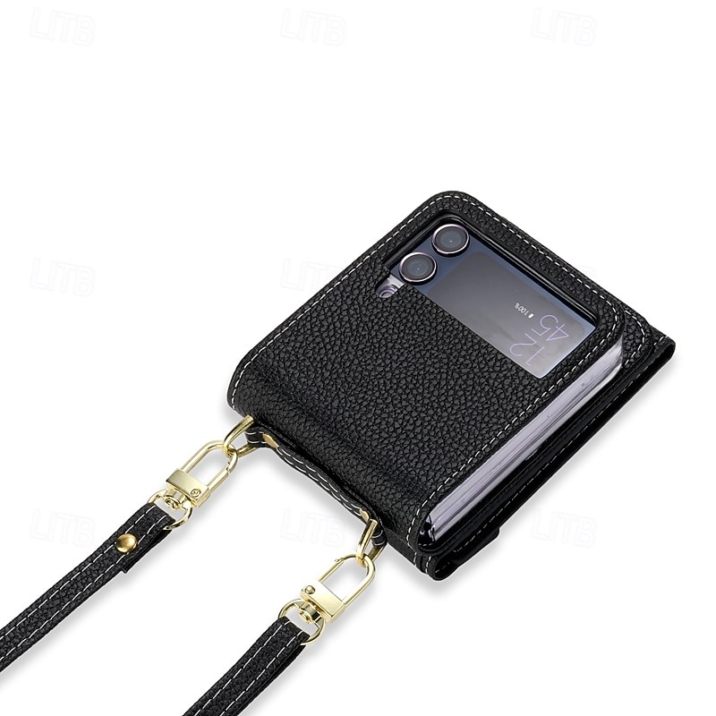 teléfono Funda Para Z Flip 6 Z Flip 5 Z Flip 4 Z Flip 3 Funda Trasera con Soporte Cremallera con cordón Retro TPU Cuero de PU 2025 - $23.99 –P9