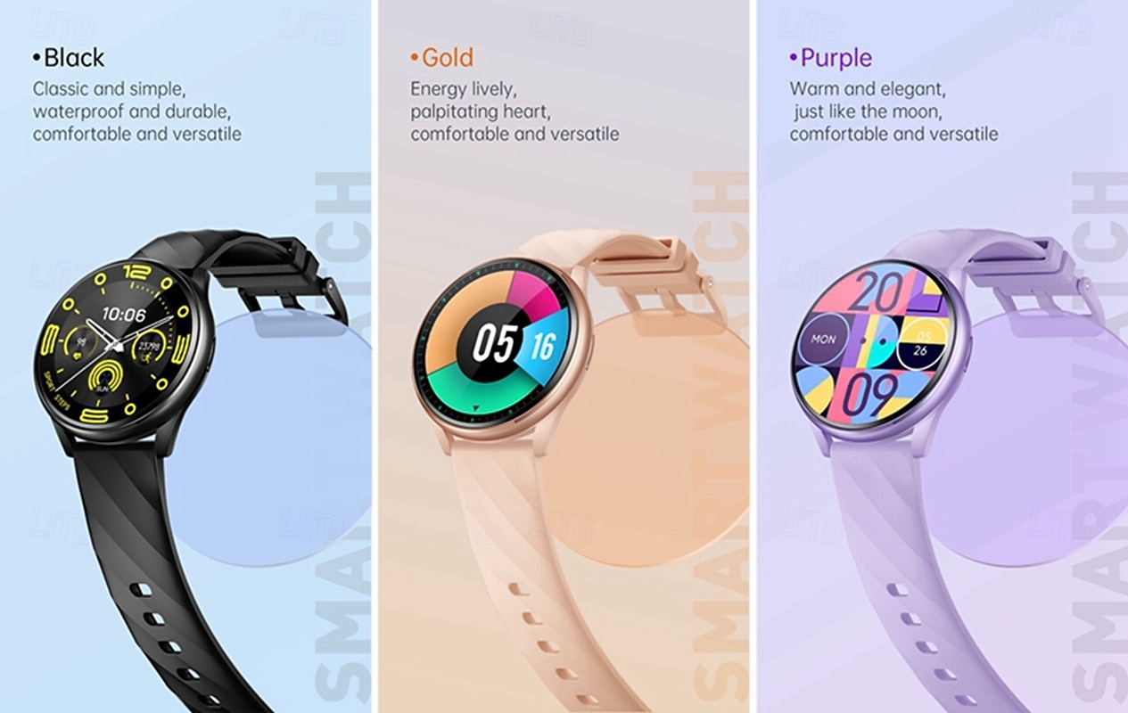 KT77 Smart Watch 1.46 inch Smartwatch Fitness Running Watch Bluetooth Pedometer Call Reminder Fitness Tracker Compatible with Android iOS Women Men Long Standby Hands-Free Calls Waterproof IP68 22mm 2025 - $49.99 –P2