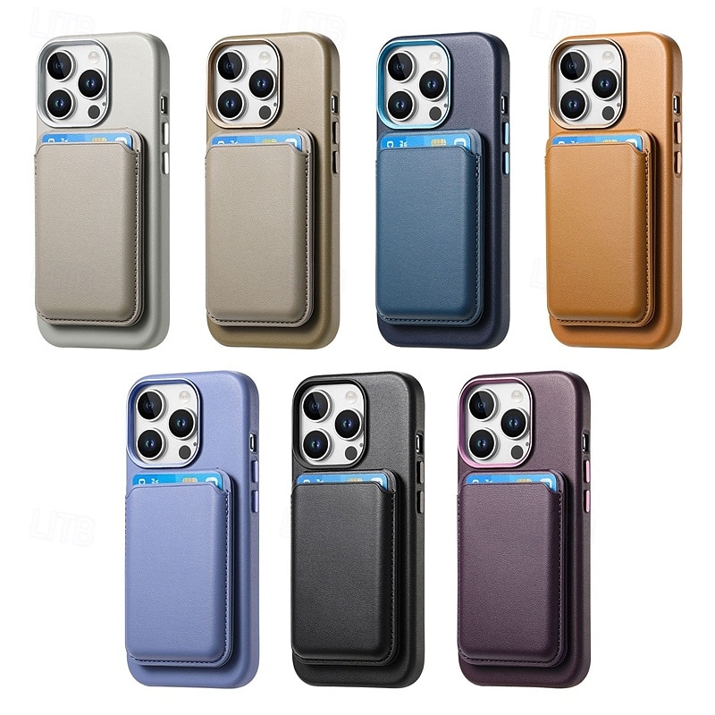 τηλέφωνο tok Για iPhone 16 Pro Max Plus iPhone 15 Pro Max Plus iPhone 14 Pro Max iPhone 14 Pro Max Plus iPhone 13 Pro Max Πίσω Κάλυμμα με βάση στήριξης Μαγνητική Υποδοχή κάρτας Ρετρό TPU PC PU δέρμα 2025 - $26.99 –P1