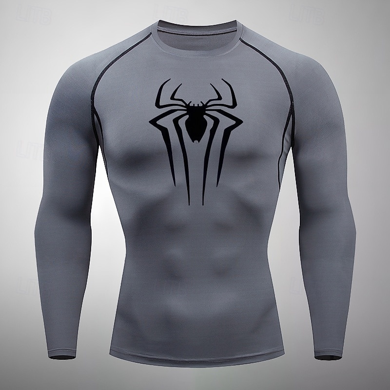 Per uomo Ragni Maglia a compressione Maglia atletica Maglietta da Palestra Maglietta Fitness Primavera Autunno Manica Lunga Casuale Athleisure Asciugatura Rapida Morbido Traspirante Allenamento in del 2026 a $16.49 –P16