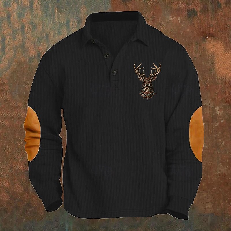 Hombre Camisa de Pana Camiseta de golf Trabajo Casual Diseño Manga Larga Básico Moderno Bloque de color Reno Retazos Botón Primavera & Otoño Ajuste regular Negro Verde Ejército Azul Marino Marrón 2025 - $25.99 –P5